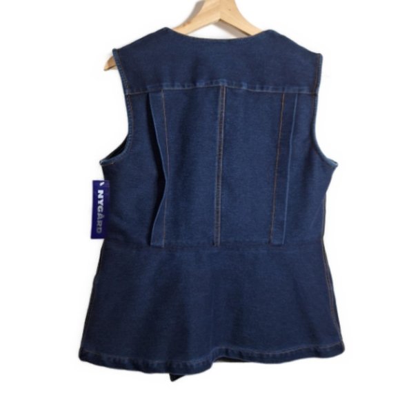 NYGARD Asymmetrical Moto Vest Size Large - Picture 4 of 6